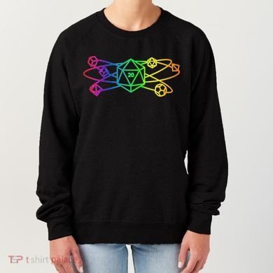 DnD D20 Atom Rainbow Gamer Women's Sweatshirt