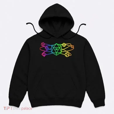 DnD D20 Atom Rainbow Gamer Hoodie