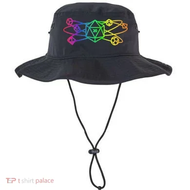 DnD D20 Atom Rainbow Gamer Bucket Hat
