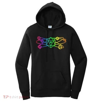 DnD D20 Atom Rainbow Gamer Women's Hoodie