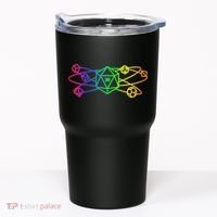 DnD D20 Atom Rainbow Gamer Tumbler thumb 0
