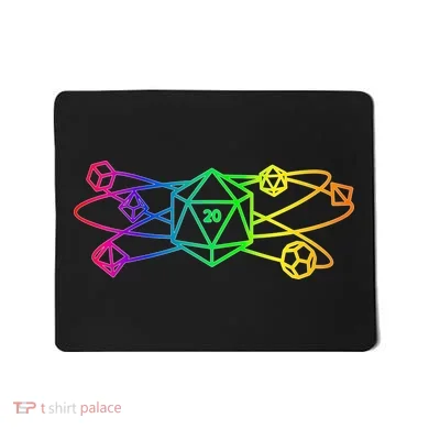 DnD D20 Atom Rainbow Gamer Mousepad