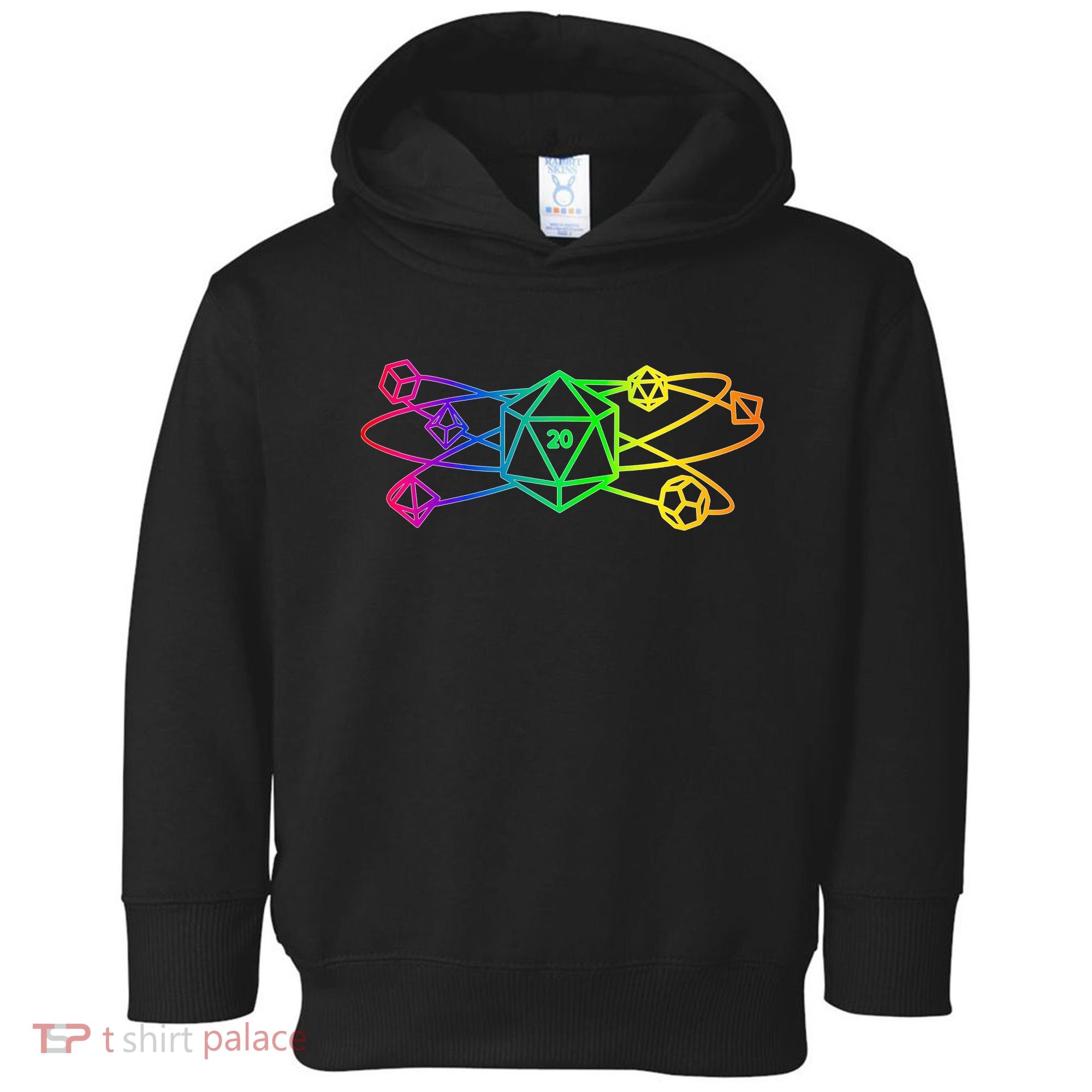 DnD D20 Atom Rainbow Gamer Toddler Hoodie