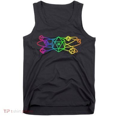 DnD D20 Atom Rainbow Gamer Tank Top