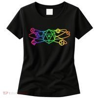 DnD D20 Atom Rainbow Gamer Women's T-Shirt thumb 0