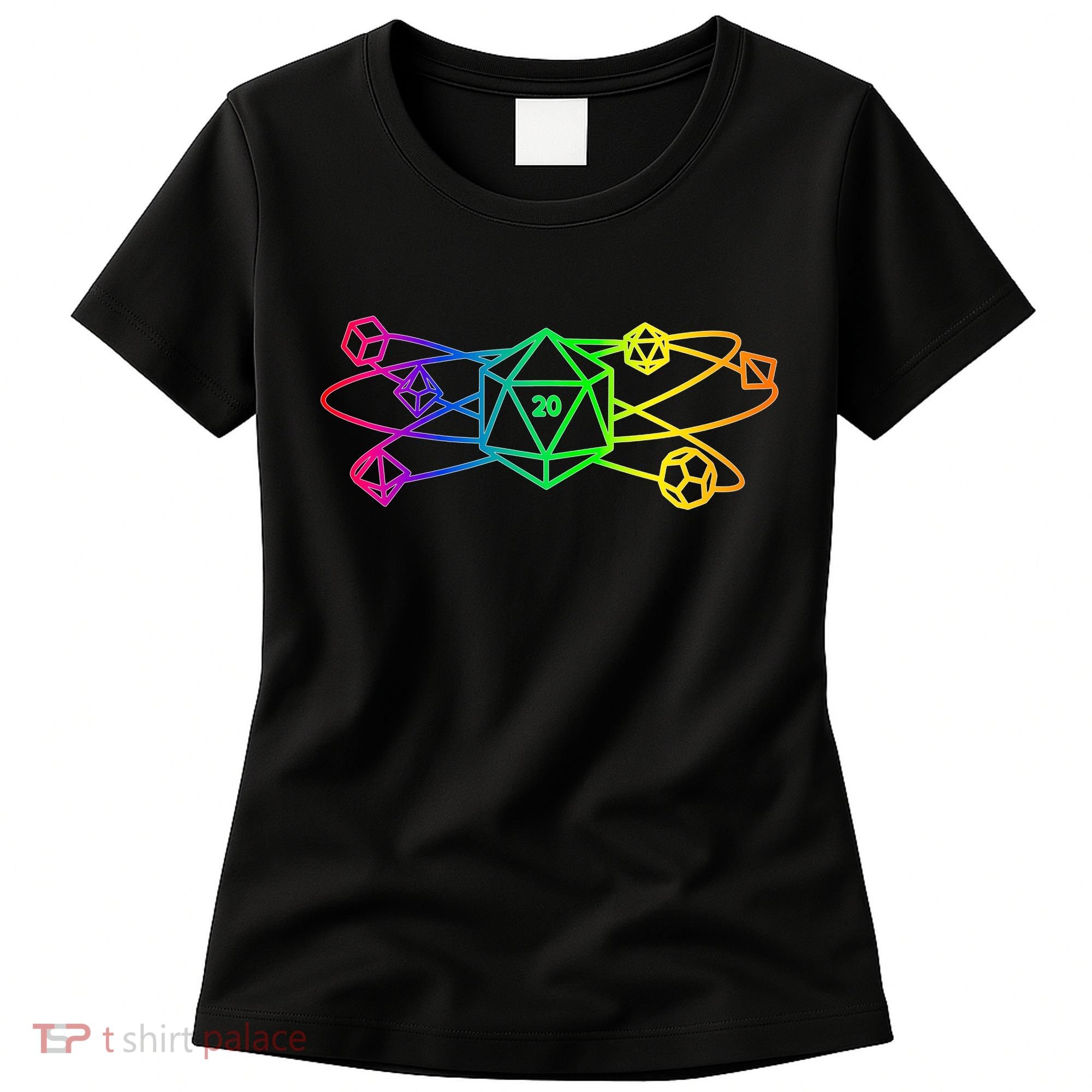 DnD D20 Atom Rainbow Gamer Women's T-Shirt