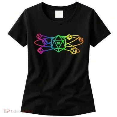 DnD D20 Atom Rainbow Gamer Women's T-Shirt
