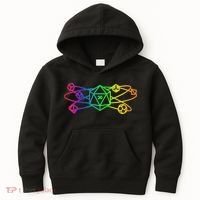 DnD D20 Atom Rainbow Gamer Kids Hoodie thumb 0
