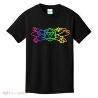 DnD D20 Atom Rainbow Gamer Kids T-Shirt thumb 0