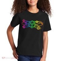 DnD D20 Atom Rainbow Gamer Kids T-Shirt thumb 2