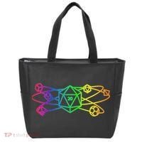 DnD D20 Atom Rainbow Gamer Tote Bag thumb 0