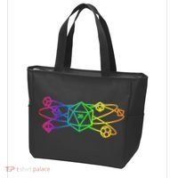 DnD D20 Atom Rainbow Gamer Tote Bag thumb 3