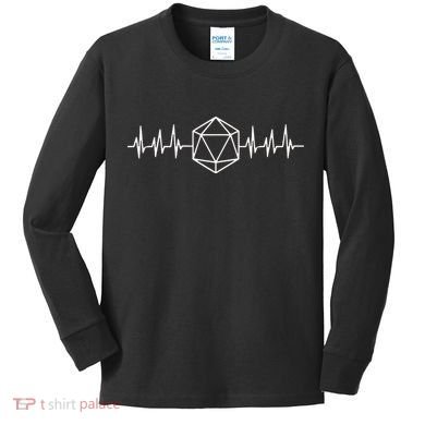 DnD D20 Life Pulse Kids Long Sleeve Shirt