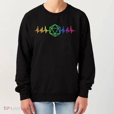 DnD D20 Life Pulse Rainbow Women's Sweatshirt