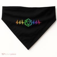 DnD D20 Life Pulse Rainbow USA-Made Doggie Bandana thumb 0
