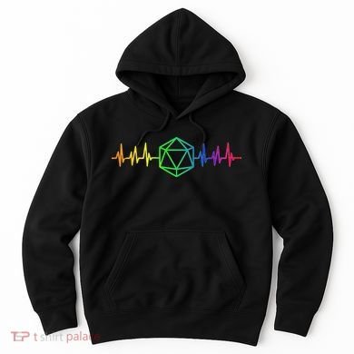 DnD D20 Life Pulse Rainbow Hoodie