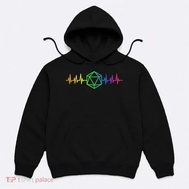 DnD D20 Life Pulse Rainbow Hoodie
