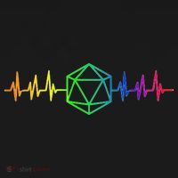 DnD D20 Life Pulse Rainbow Hoodie thumb 2