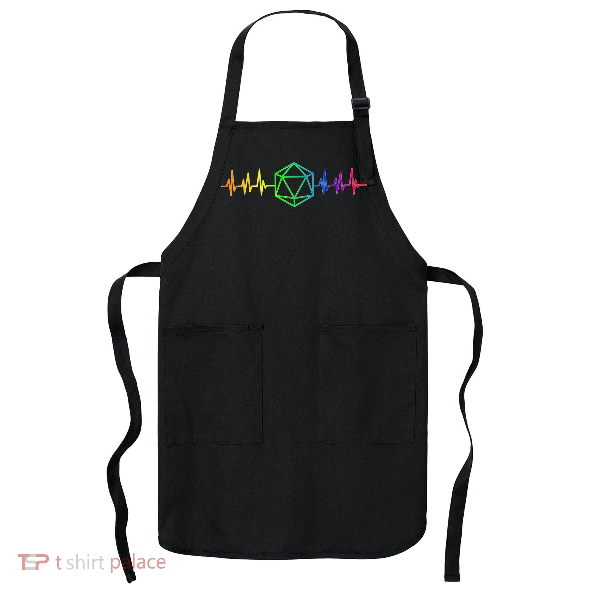 DnD D20 Life Pulse Rainbow Apron