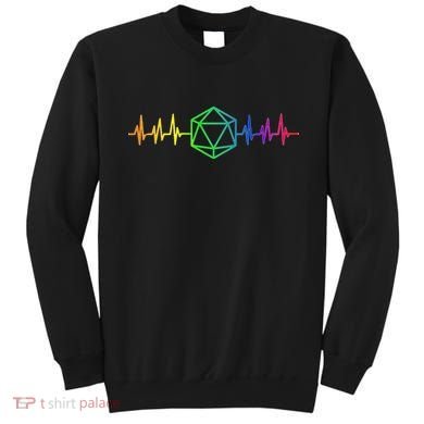 DnD D20 Life Pulse Rainbow Sweatshirt