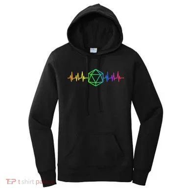 DnD D20 Life Pulse Rainbow Women's Hoodie
