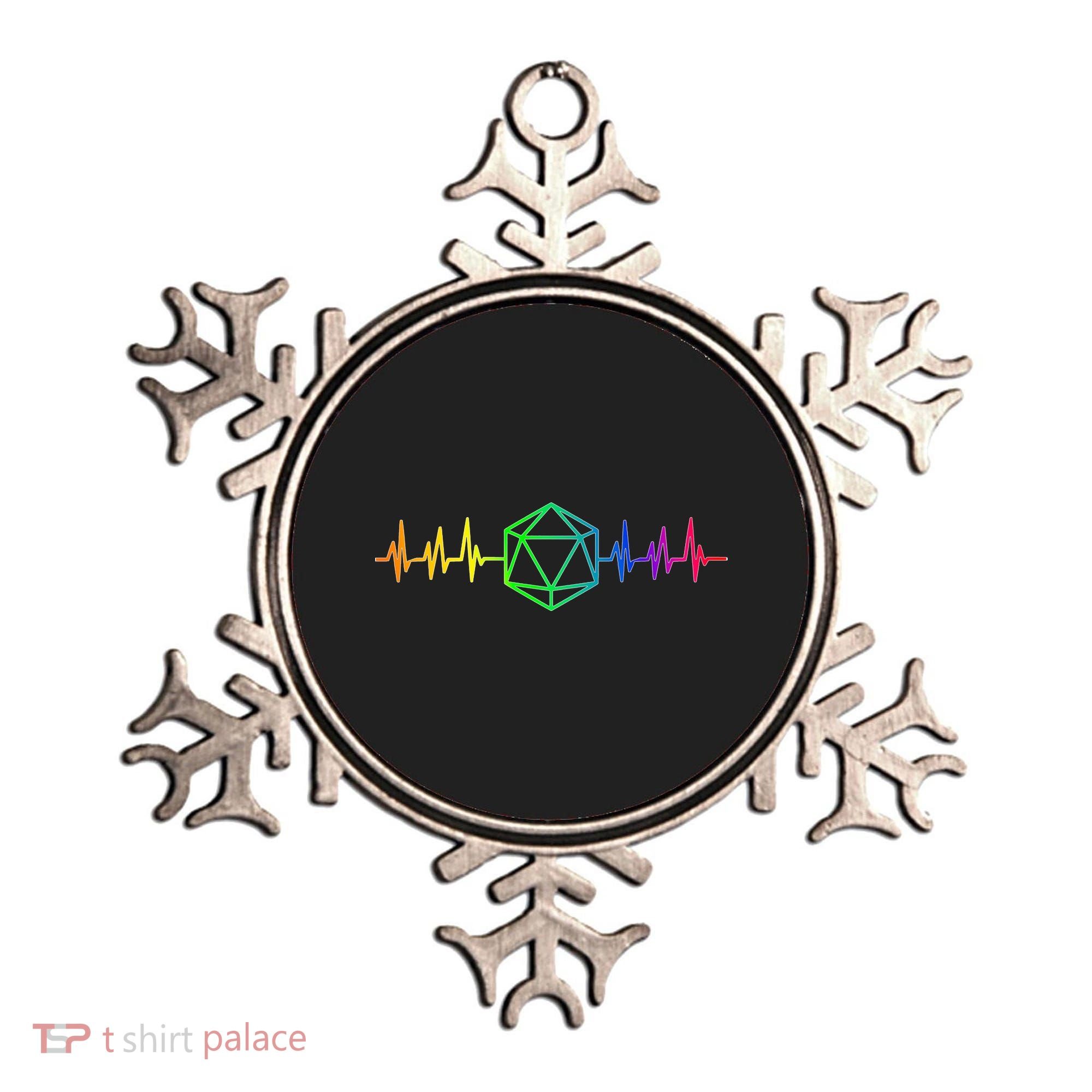 DnD D20 Life Pulse Rainbow Ornament