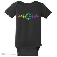 DnD D20 Life Pulse Rainbow Baby Bodysuit thumb 0