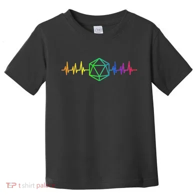 DnD D20 Life Pulse Rainbow Toddler T-Shirt