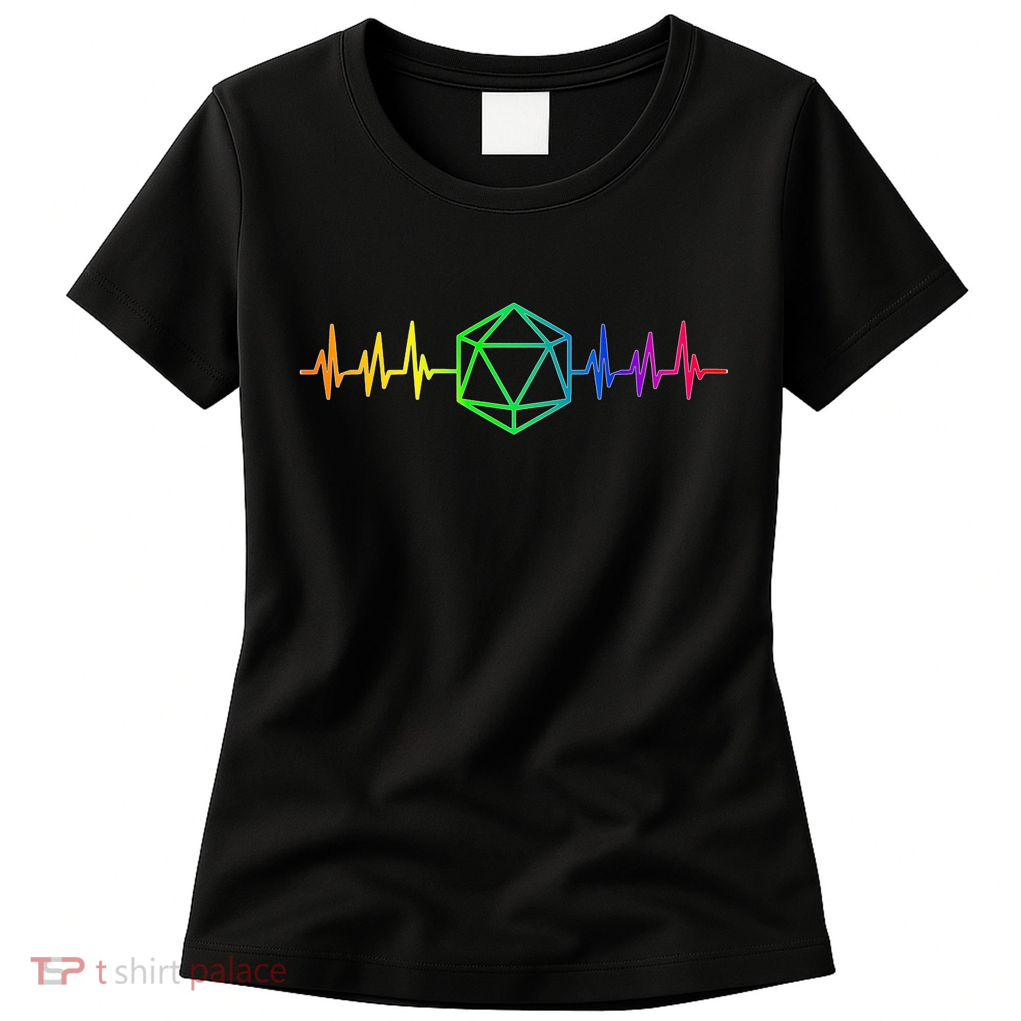DnD D20 Life Pulse Rainbow Women's T-Shirt