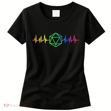DnD D20 Life Pulse Rainbow Women's T-Shirt