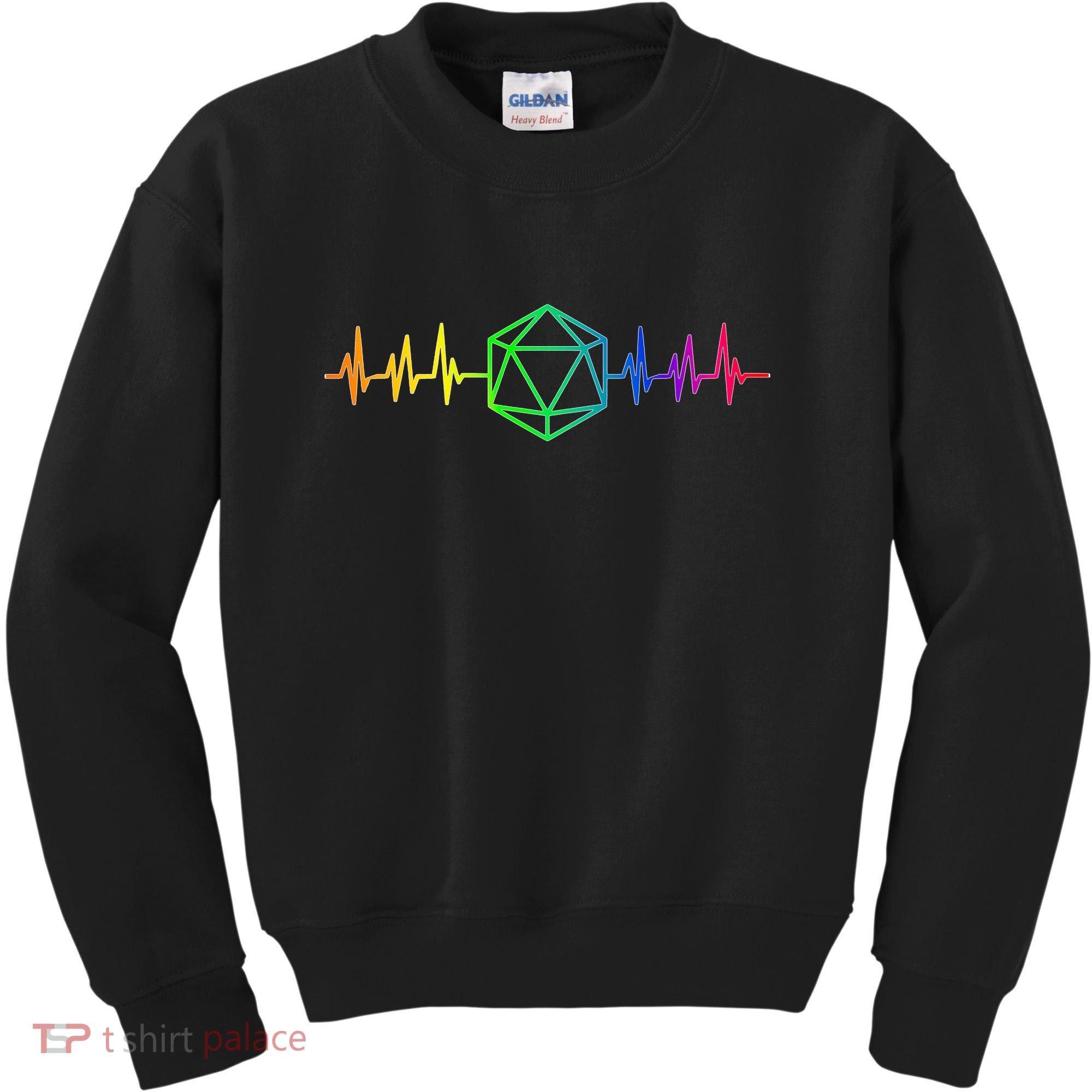 DnD D20 Life Pulse Rainbow Kids Sweatshirt