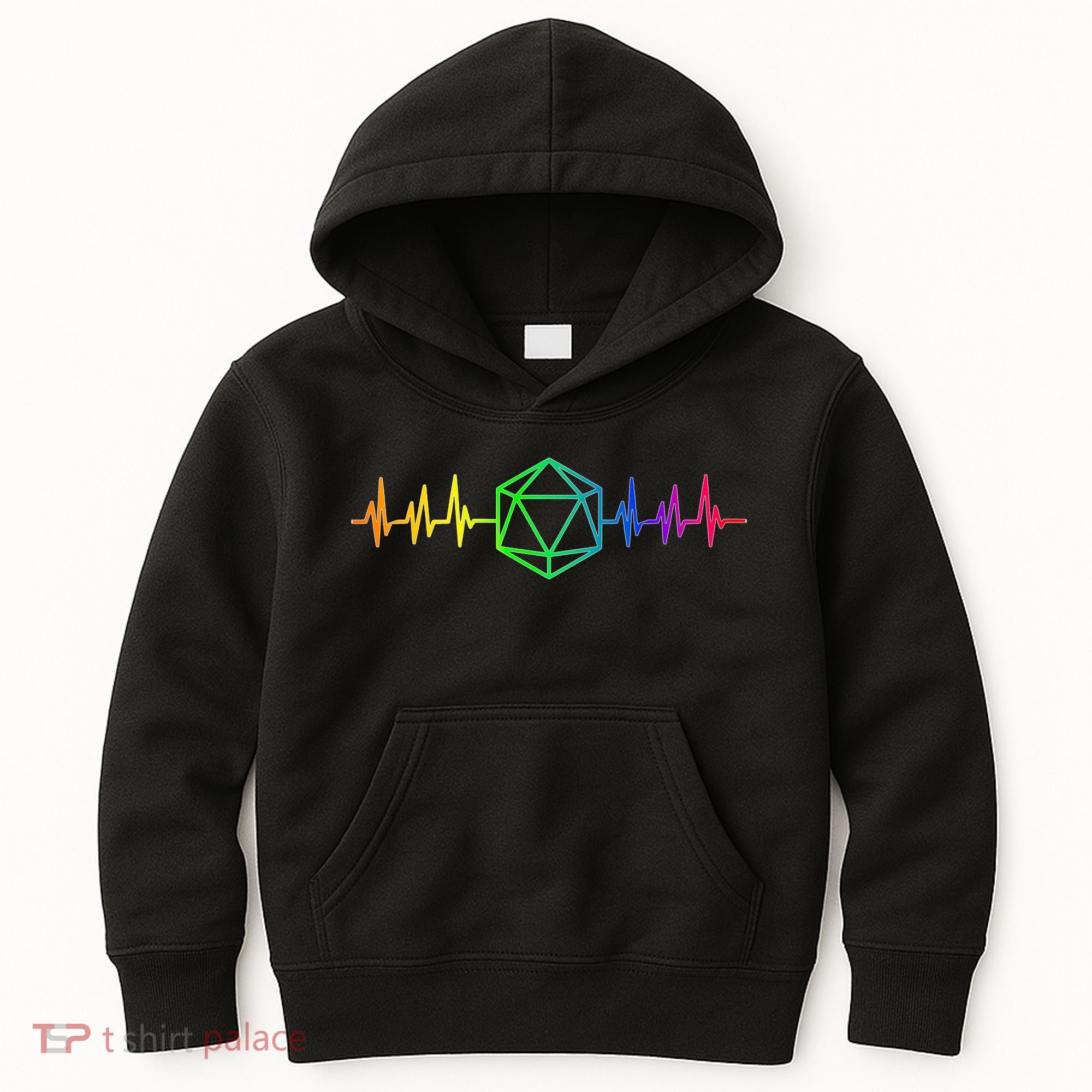 DnD D20 Life Pulse Rainbow Kids Hoodie