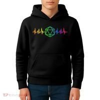 DnD D20 Life Pulse Rainbow Kids Hoodie thumb 4