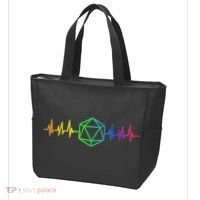 DnD D20 Life Pulse Rainbow Tote Bag thumb 3