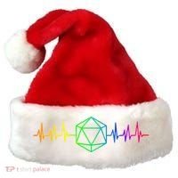 DnD D20 Life Pulse Rainbow Santa Hat thumb 0