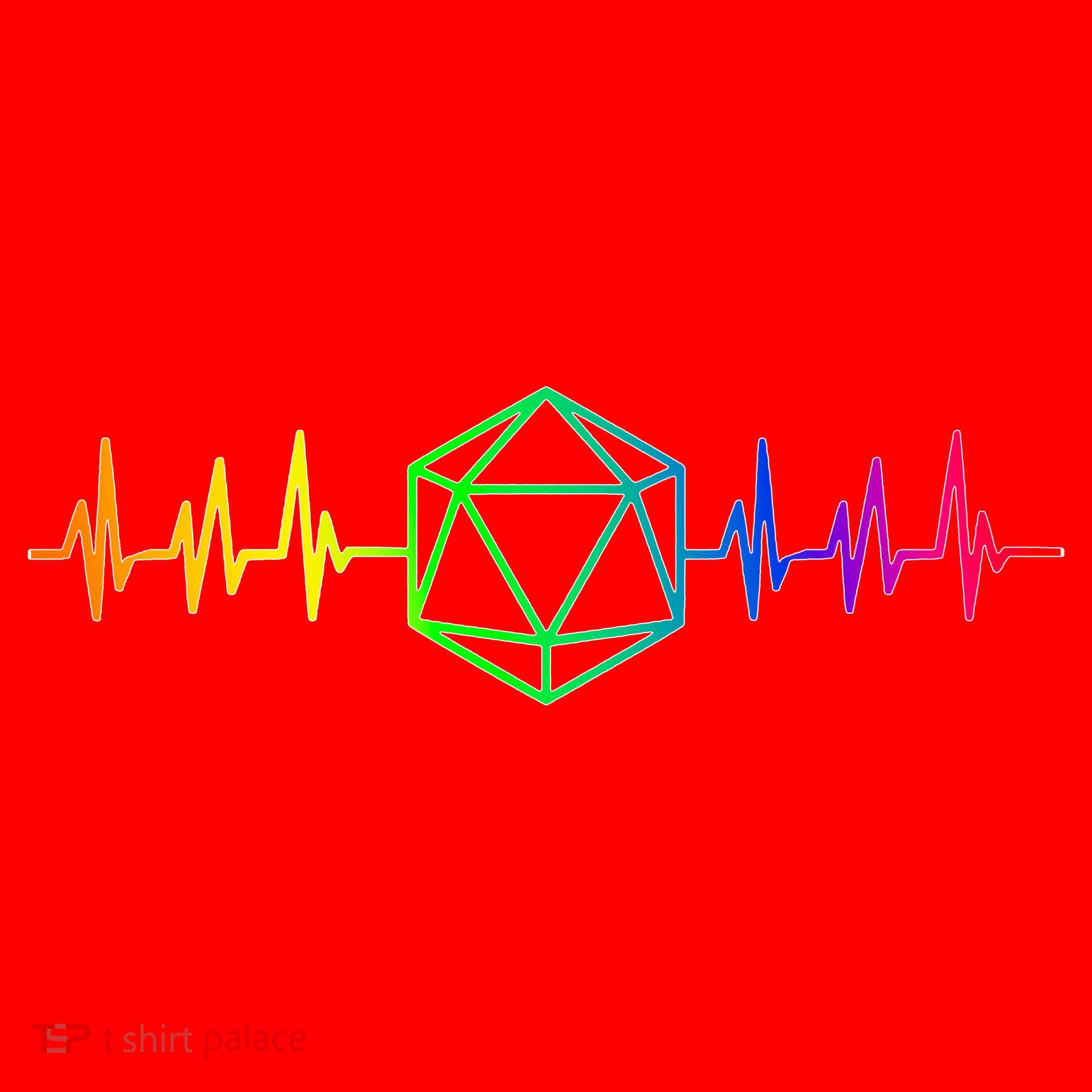 DnD D20 Life Pulse Rainbow Santa Hat