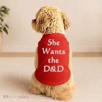 DnD Funny She Wants The D&D Doggie Tank thumb 2