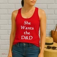 DnD Funny She Wants The D&D Women's Tank Top thumb 2