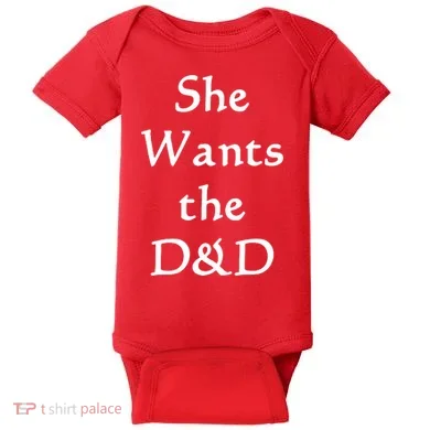 DnD Funny She Wants The D&D Baby Bodysuit