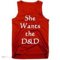 DnD Funny She Wants The D&D Tank Top thumb 0
