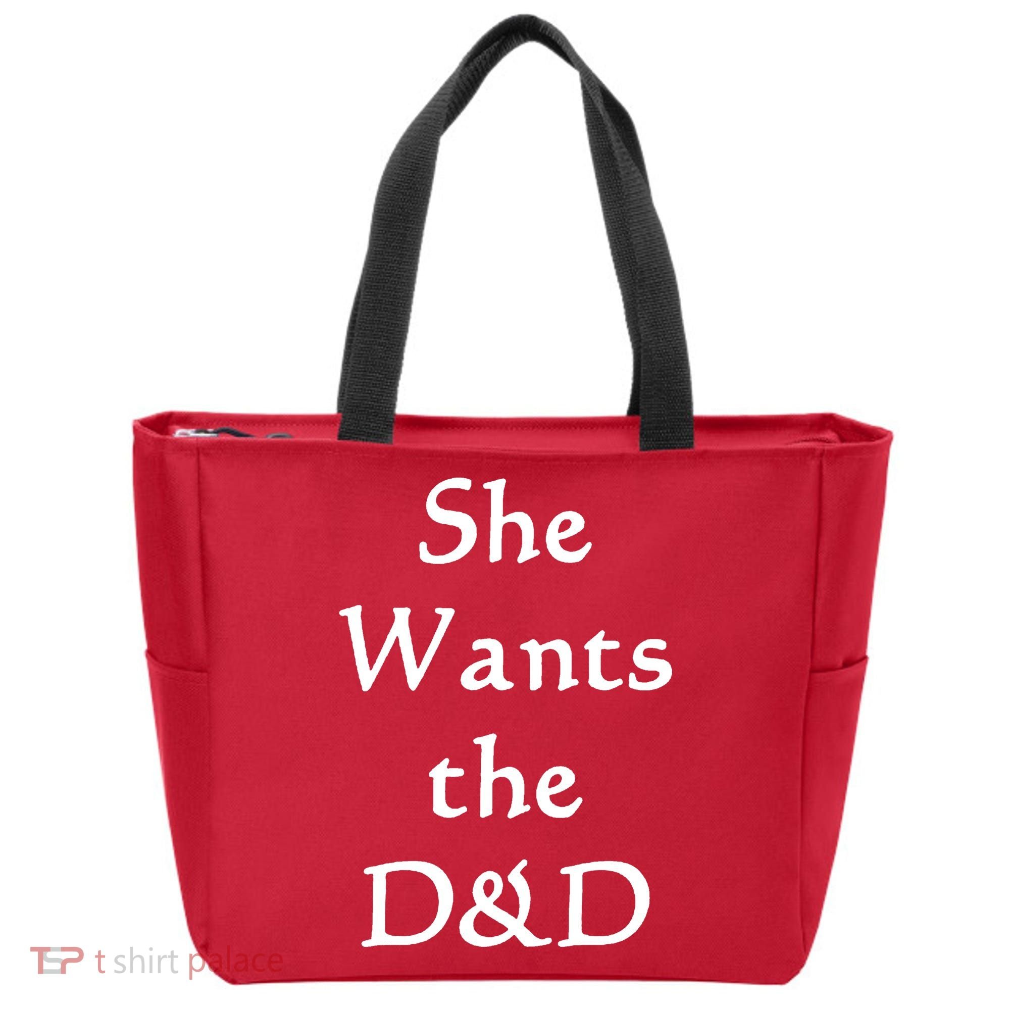DnD Funny She Wants The D&D Tote Bag