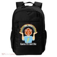 DnD Gamers Ok Then Guess I'll Die Nat Backpack thumb 0