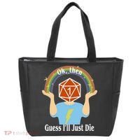 DnD Gamers Ok Then Guess I'll Die Nat Tote Bag thumb 0