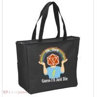 DnD Gamers Ok Then Guess I'll Die Nat Tote Bag thumb 2