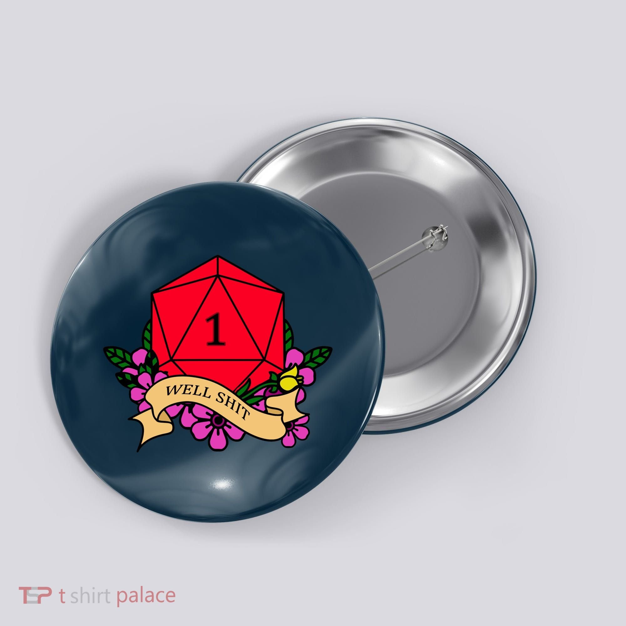 DND Well Shit Dice Game Button