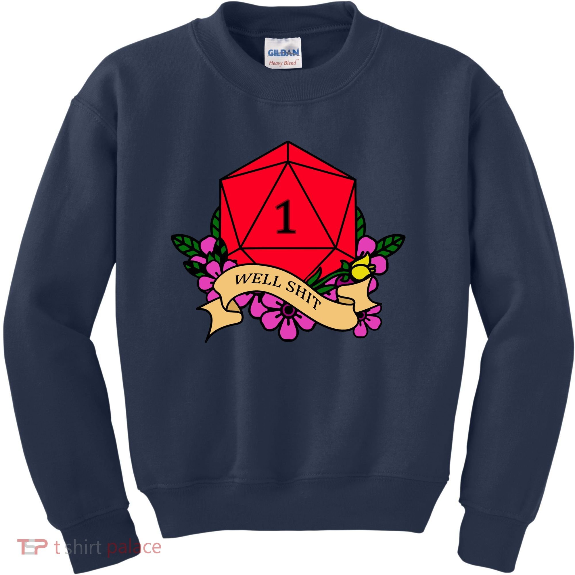 DND Well Shit Dice Game Kids Sweatshirt