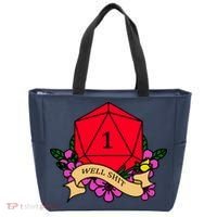 DND Well Shit Dice Game Tote Bag thumb 0
