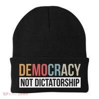 Democracy Not Dictatorship Beanie thumb 0