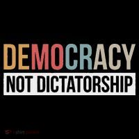 Democracy Not Dictatorship Mousepad thumb 1