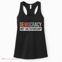 Democracy Not Dictatorship Women's Tank Top thumb 0